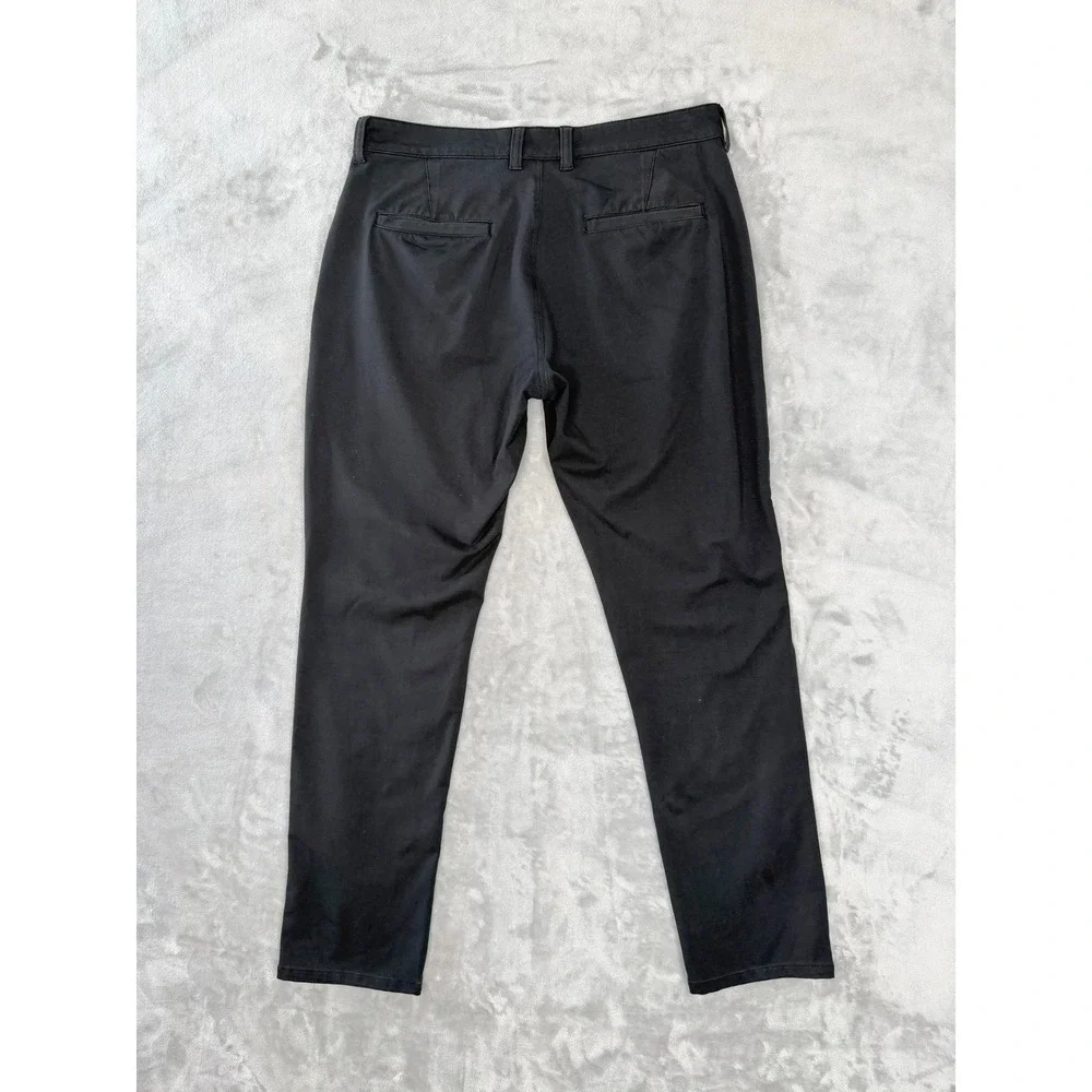 Travis Mathew Stretchknit Pant Men 34 Black Chino Midweight Workwear Weekends